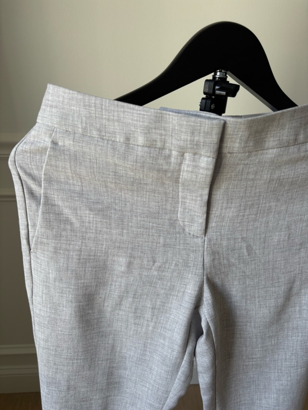 ANN TAYLOR Woman’s Light Gray Dress Pants – Tailored Slim Fit - Picture 6 of 8